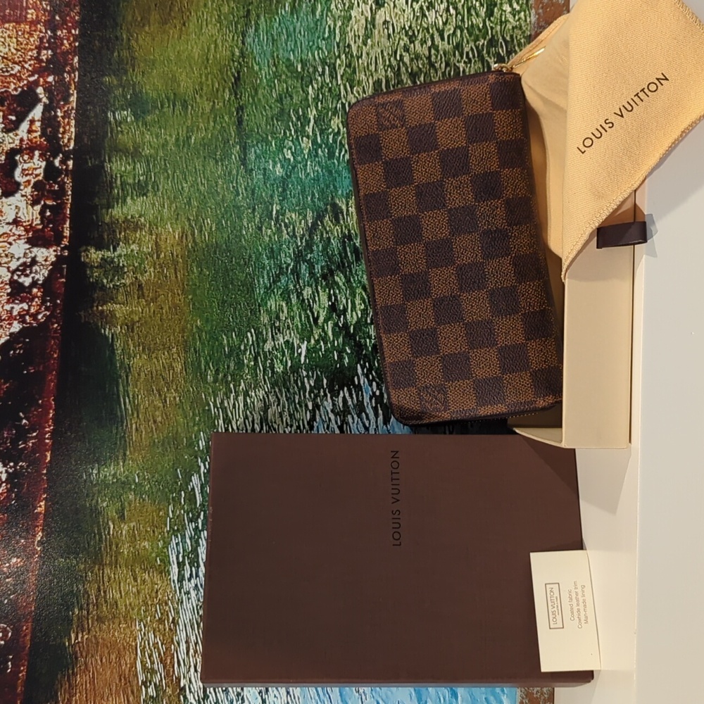 Louis Vuitton Damier Ebene Long Zip Wallet